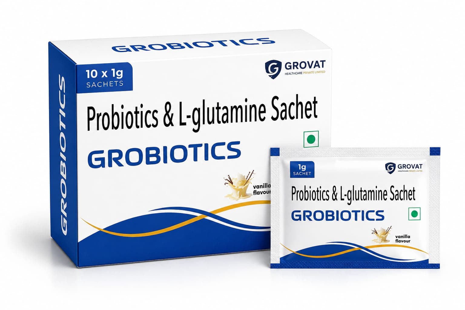 Grobiotics Probiotic & L-Glutamine Sachet